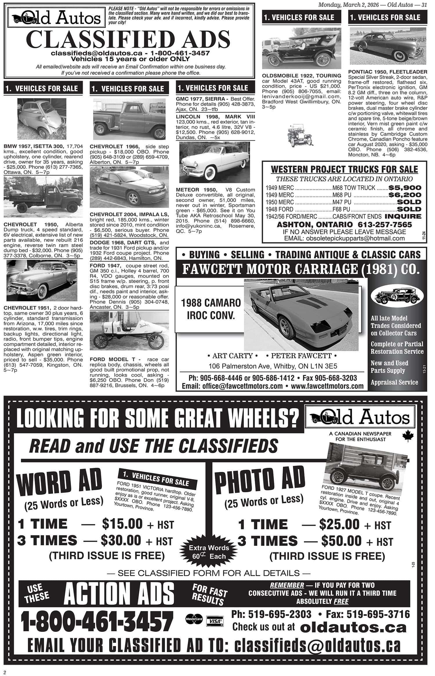 PG 31 Sample Page Classifieds