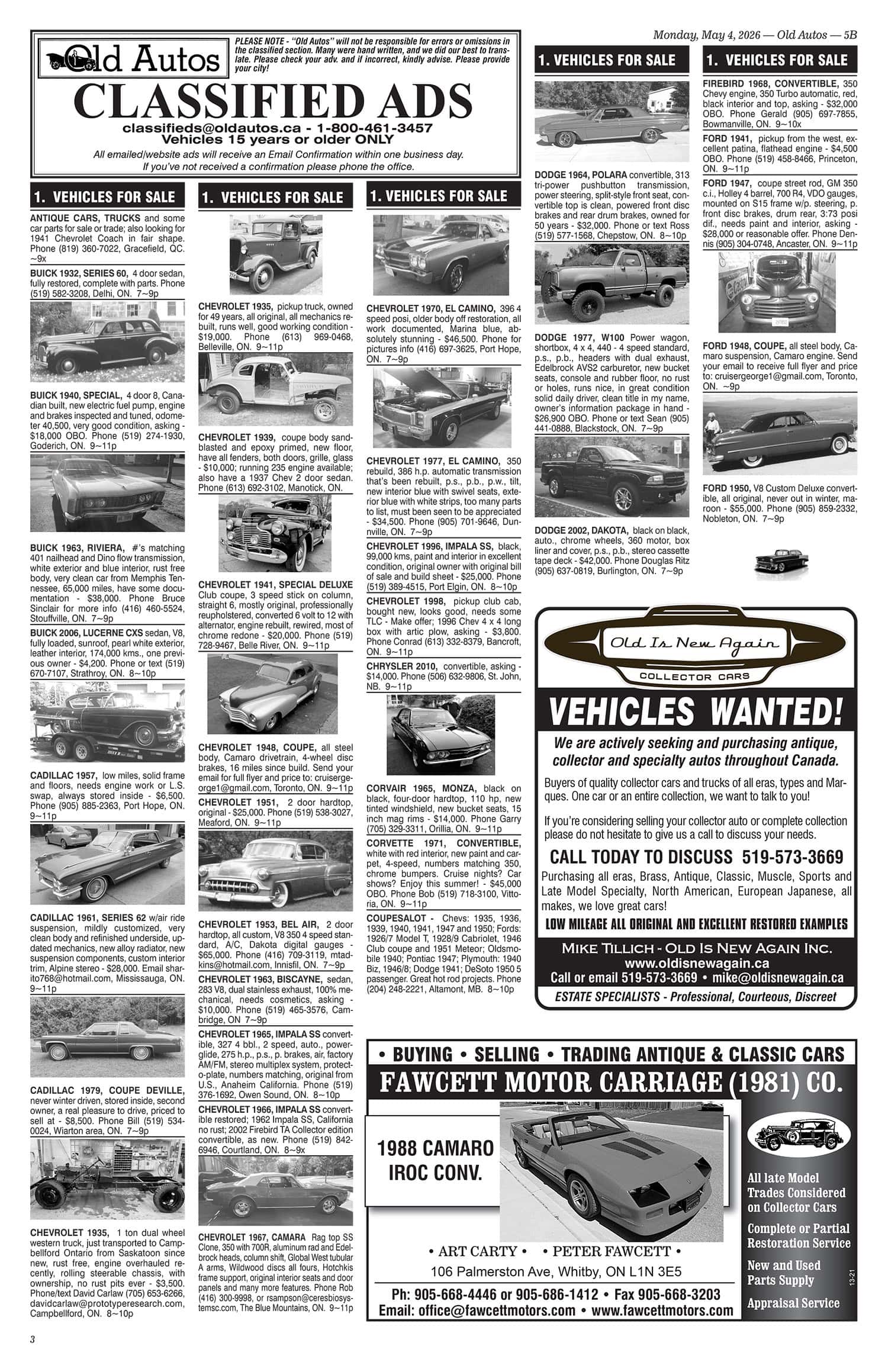 PG 5B Sample Page Classifieds